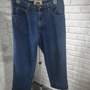 Old Mill Men's Fleece Lined Straight Legs Size 36/30 Medium Wash Jeans